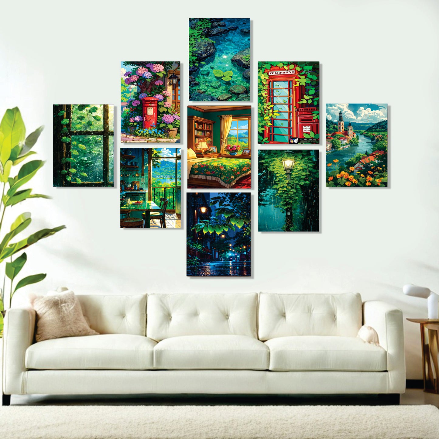 Set Of 9 Home Aesthetic Wall Art Home Decoration
