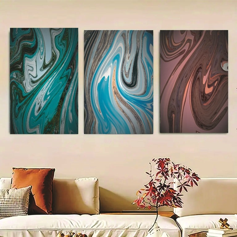 Set of 3 Wall Art Wooden Phototile Frames for Wall Decor