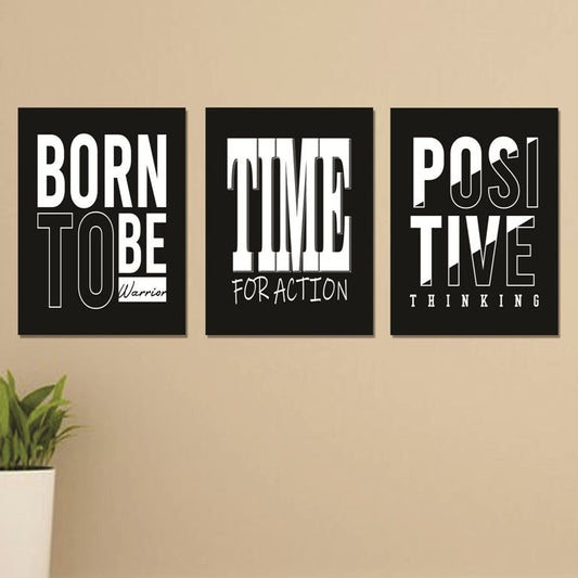 Set of 3 Wall Art Wooden Phototile Frames for Wall Decor