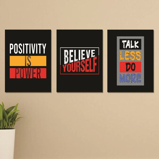 Set of 3 Wall Art Wooden Phototile Frames for Wall Decor