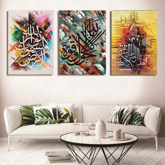 Set of 3 Wall Art Wooden Phototile Frames for Wall Decor