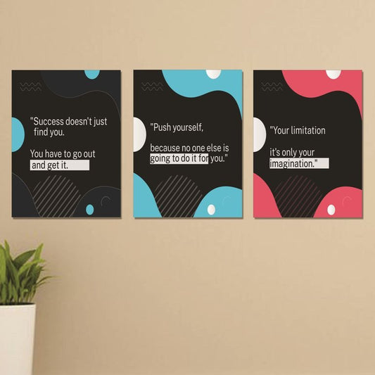 Set of 3 Wall Art Wooden Phototile Frames for Wall Decor