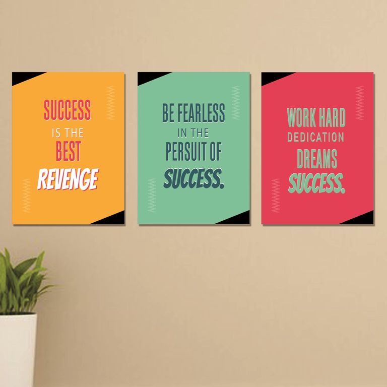 Set of 3 Wall Art Wooden Phototile Frames for Wall Decor