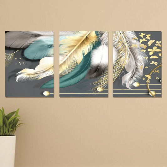 Set of 3 Wall Art Wooden Phototile Frames for Wall Decor