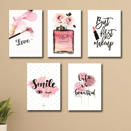 Set of 5 Wall Art Wooden Phototile Frames for Wall Decor