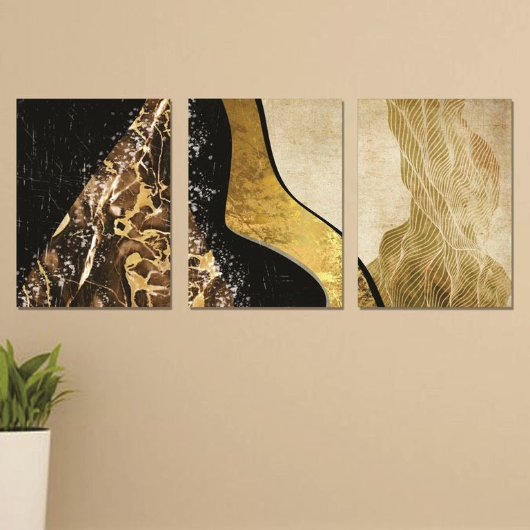 Set of 3 Wall Art Wooden Phototile Frames for Wall Decor