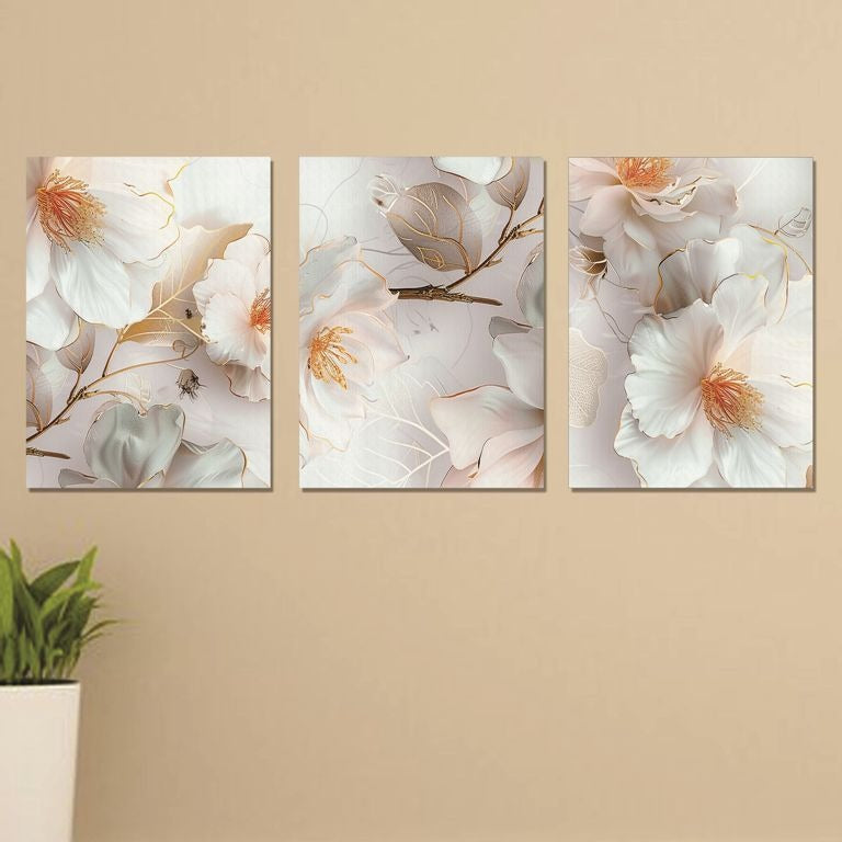 Set of 3 Wall Art Wooden Phototile Frames for Wall Decor