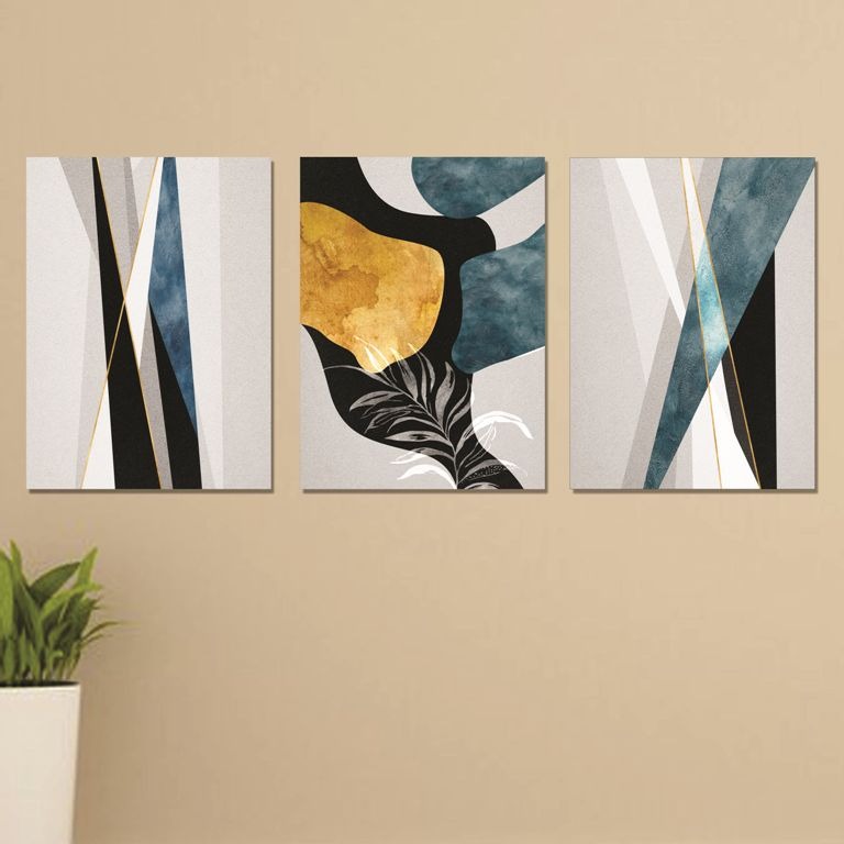 Set of 3 Wall Art Wooden Phototile Frames for Wall Decor