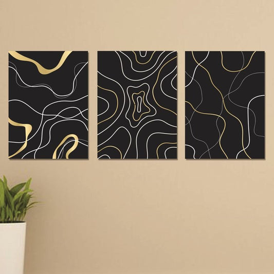 Set of 3 Wall Art Wooden Phototile Frames for Wall Decor