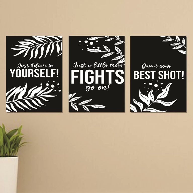 Set of 3 Wall Art Wooden Phototile Frames for Wall Decor