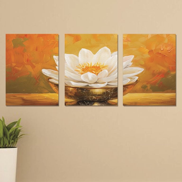 Set of 3 Wall Art Wooden Phototile Frames for Wall Decor