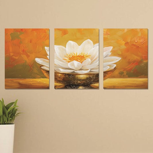 Set of 3 Wall Art Wooden Phototile Frames for Wall Decor