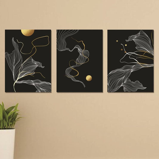 Set of 3 Wall Art Wooden Phototile Frames for Wall Decor