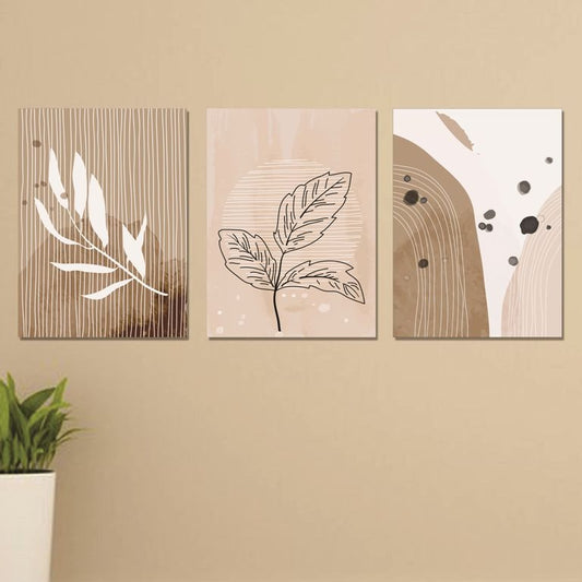 Set of 3 Wall Art Wooden Phototile Frames for Wall Decor