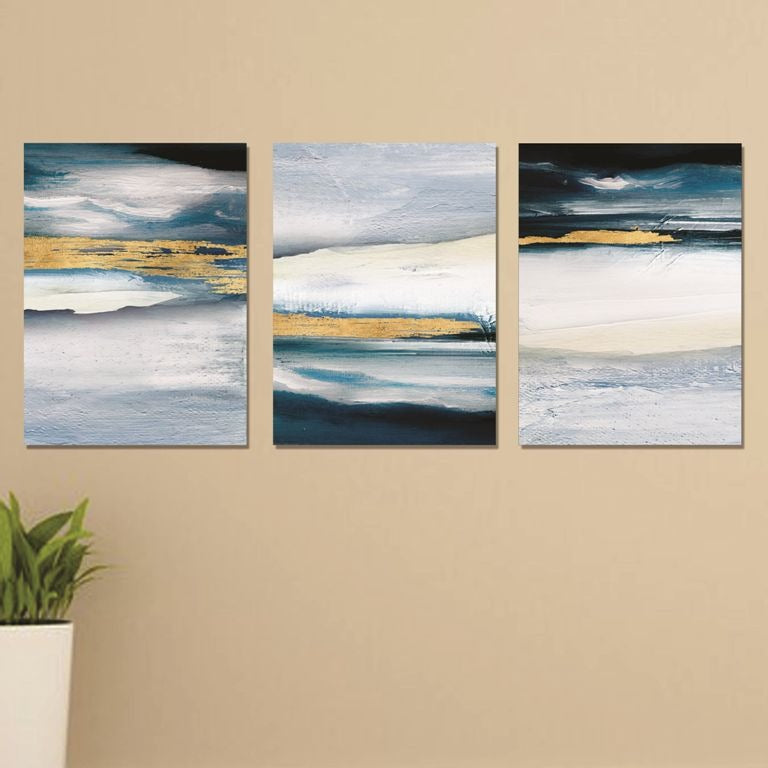 Set of 3 Wall Art Wooden Phototile Frames for Wall Decor