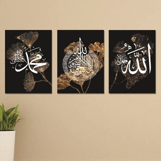 Set of 3 Wall Art Wooden Phototile Frames for Wall Decor