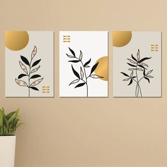 Set of 3 Wall Art Wooden Phototile Frames for Wall Decor