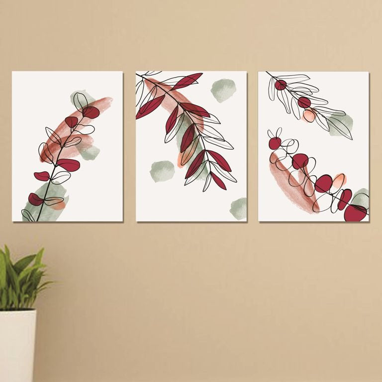 Set of 3 Wall Art Wooden Phototile Frames for Wall Decor