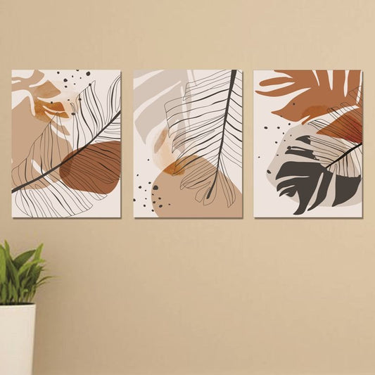 Set of 3 Wall Art Wooden Phototile Frames for Wall Decor