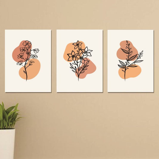 Set of 3 Wall Art Wooden Phototile Frames for Wall Decor