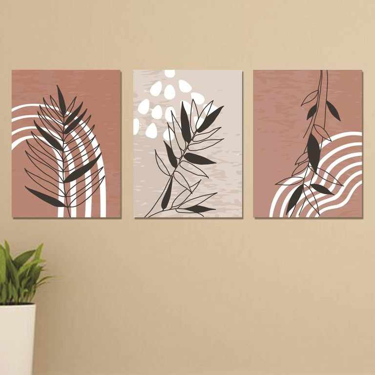 Set of 3 Wall Art Wooden Phototile Frames for Wall Decor