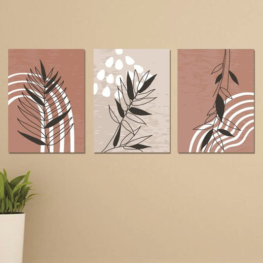 Set of 3 Wall Art Wooden Phototile Frames for Wall Decor