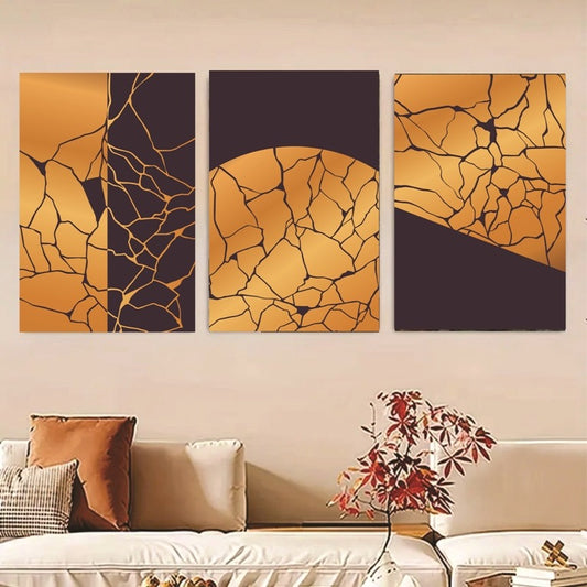 Set of 3 Wall Art Wooden Phototile Frames for Wall Decor