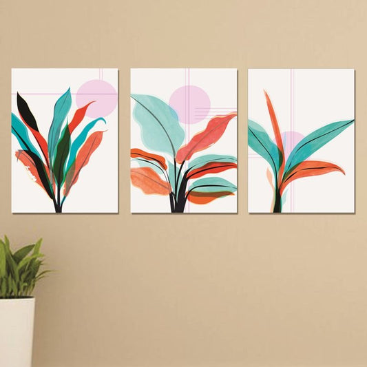 Set of 3 Wall Art Wooden Phototile Frames for Wall Decor