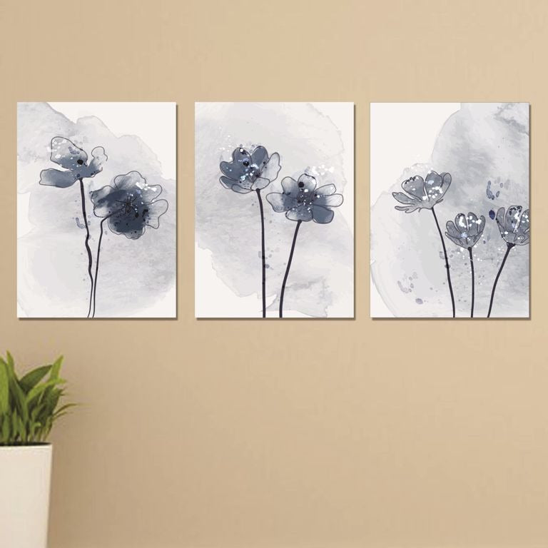 Set of 3 Wall Art Wooden Phototile Frames for Wall Decor