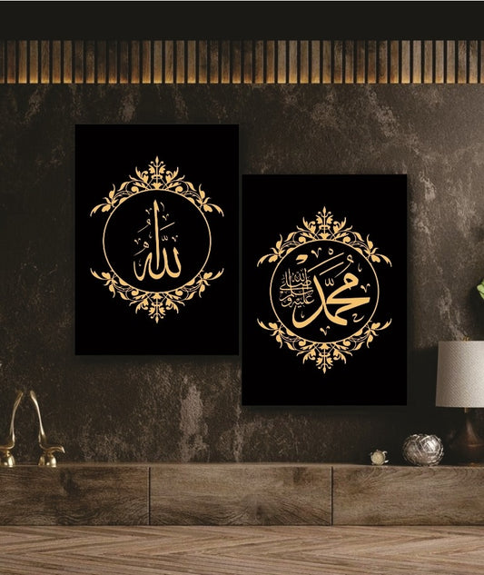 Set of 2 Wall Art Wooden Phototile Frames for Wall Decor