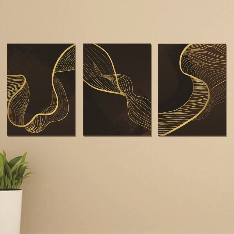 Set of 3 Wall Art Wooden Phototile Frames for Wall Decor