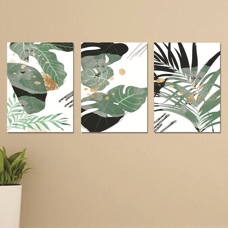 Set of 3 Wall Art Wooden Phototile Frames for Wall Decor