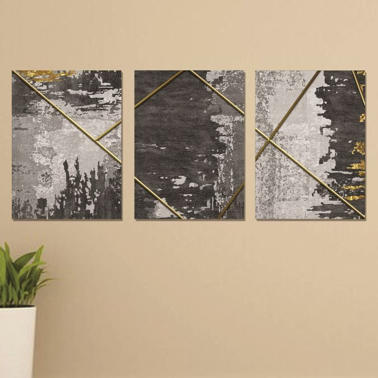 Set of 3 Wall Art Wooden Phototile Frames for Wall Decor