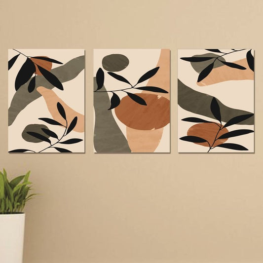 Set of 3 Wall Art Wooden Phototile Frames for Wall Decor