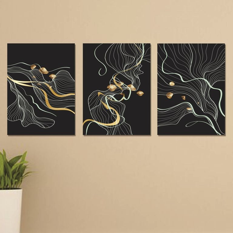 Set of 3 Wall Art Wooden Phototile Frames for Wall Decor