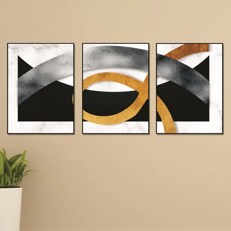 Set of 3 Wall Art Wooden Phototile Frames for Wall Decor