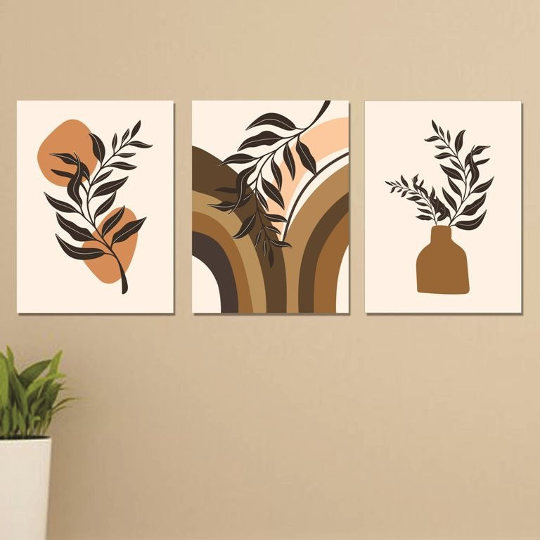 Set of 3 Wall Art Wooden Phototile Frames for Wall Decor