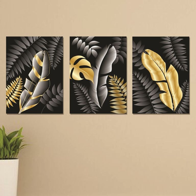 Set of 3 Wall Art Wooden Phototile Frames for Wall Decor