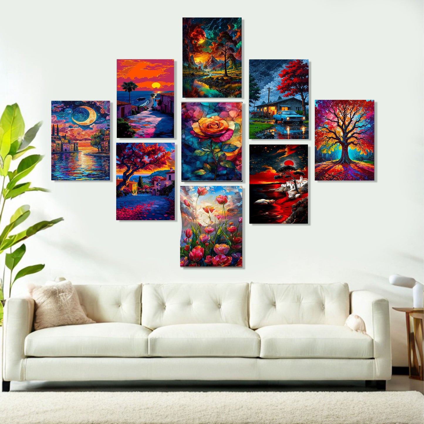 Set Of 9 Home Aesthetic Wall Art Home Decoration